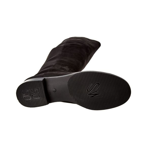 Stuart Weitzman Reddy 5050 Suede Over-The-Knee Boot, Black - Picture 4 of 5